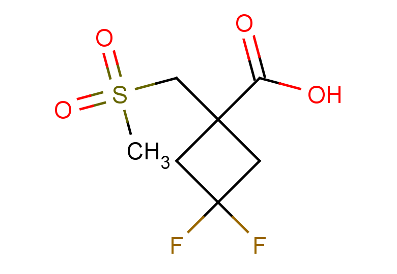 3,3-difluoro-1-(methanesulfonylmethyl)cyclobutane-1-carboxylic acid