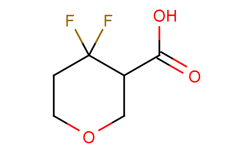 4,4-difluorooxane-3-carboxylic acid