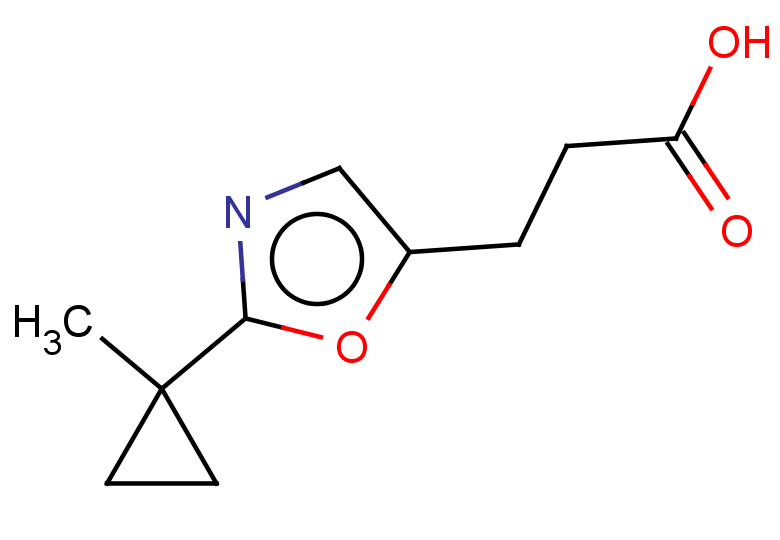 3-[2-(1-methylcyclopropyl)-1,3-oxazol-5-yl]propanoic acid