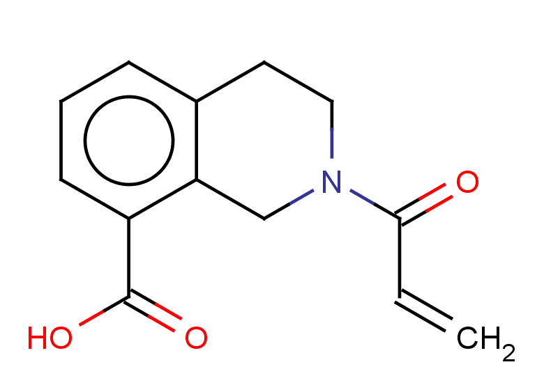 2-(prop-2-enoyl)-1,2,3,4-tetrahydroisoquinoline-8-carboxylic acid