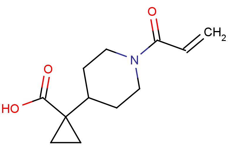 1-[1-(prop-2-enoyl)piperidin-4-yl]cyclopropane-1-carboxylic acid
