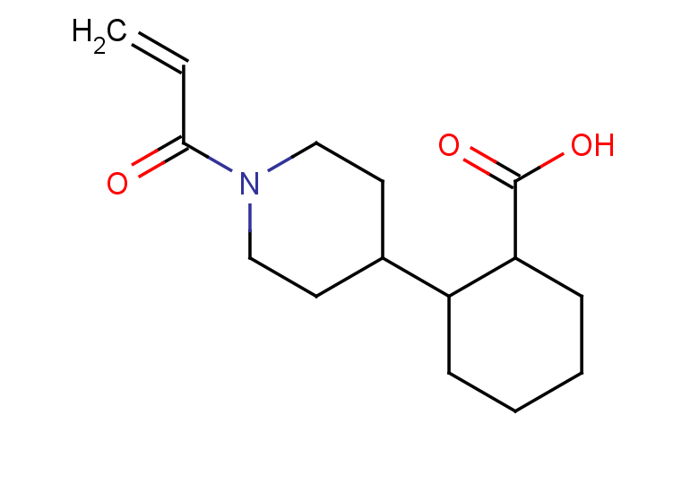 2-[1-(prop-2-enoyl)piperidin-4-yl]cyclohexane-1-carboxylic acid, Mixture of diastereomers