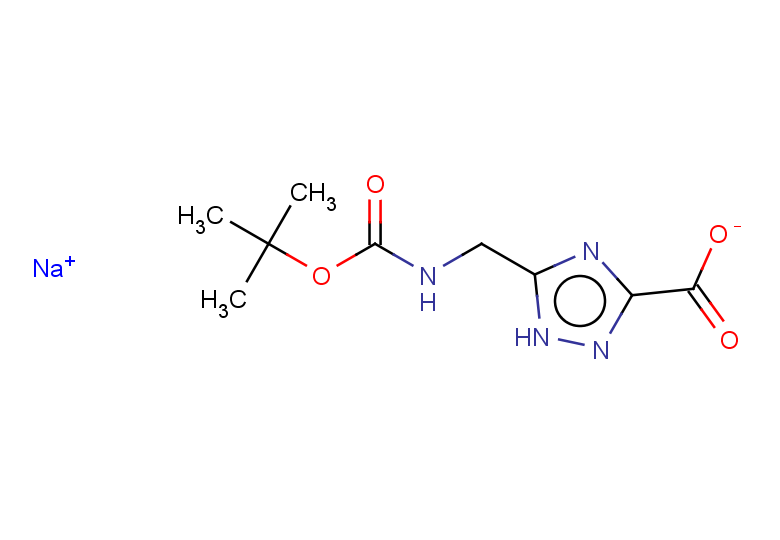 sodium 5-({[(tert-butoxy)carbonyl]amino}methyl)-1H-1,2,4-triazole-3-carboxylate