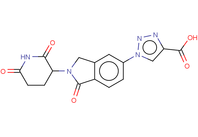 1-[2-(2,6-dioxopiperidin-3-yl)-1-oxo-2,3-dihydro-1H-isoindol-5-yl]-1H-1,2,3-triazole-4-carboxylic acid
