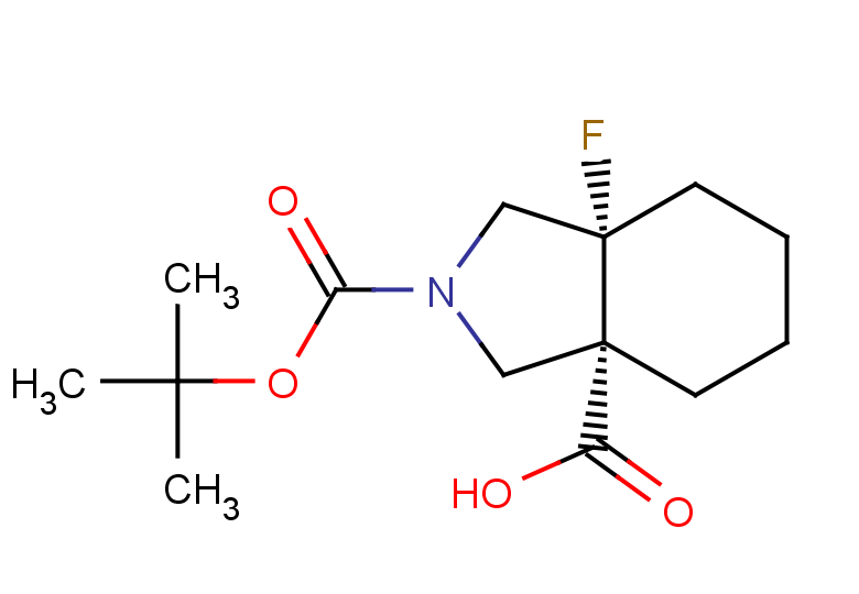 rac-(3aR,7aS)-2-[(tert-butoxy)carbonyl]-7a-fluoro-octahydro-1H-isoindole-3a-carboxylic acid, trans