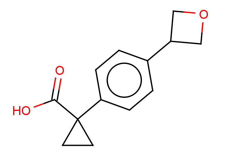 1-[4-(oxetan-3-yl)phenyl]cyclopropane-1-carboxylic acid
