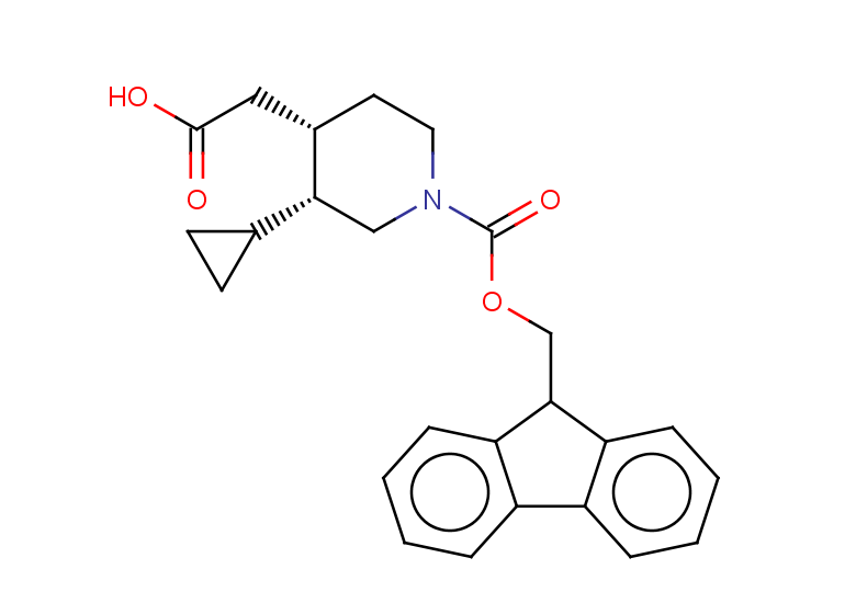 2-[(3R,4S)-3-cyclopropyl-1-{[(9H-fluoren-9-yl)methoxy]carbonyl}piperidin-4-yl]acetic acid