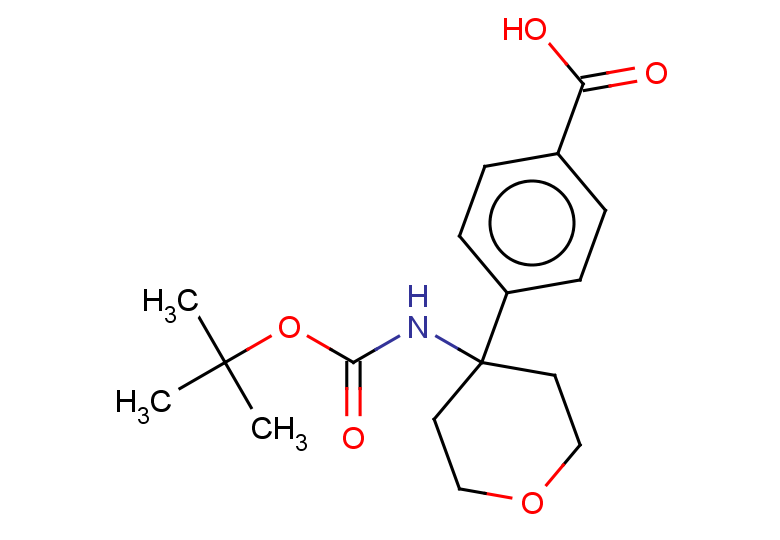4-(4-{[(tert-butoxy)carbonyl]amino}oxan-4-yl)benzoic acid