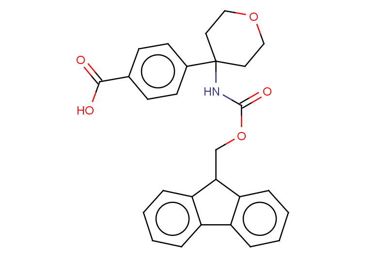 4-[4-({[(9H-fluoren-9-yl)methoxy]carbonyl}amino)oxan-4-yl]benzoic acid