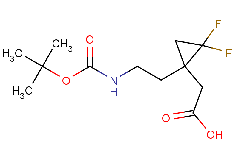 2-[1-(2-{[(tert-butoxy)carbonyl]amino}ethyl)-2,2-difluorocyclopropyl]acetic acid