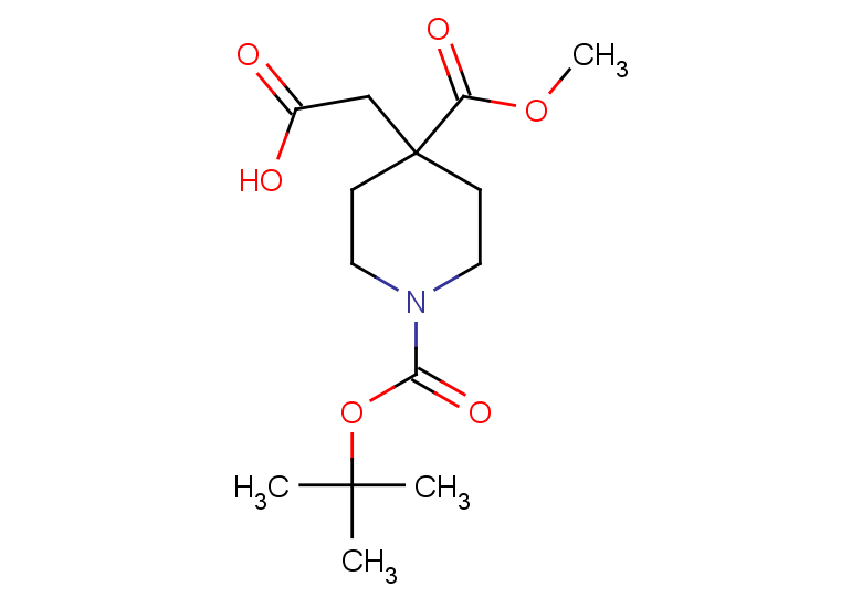 2-{1-[(tert-butoxy)carbonyl]-4-(methoxycarbonyl)piperidin-4-yl}acetic acid