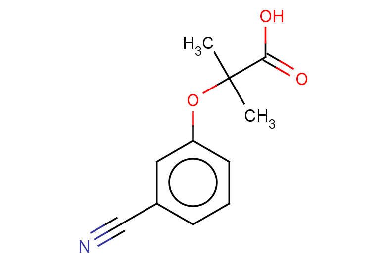 2-(3-cyanophenoxy)-2-methylpropanoic acid