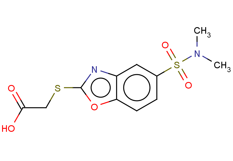 2-{[5-(dimethylsulfamoyl)-1,3-benzoxazol-2-yl]sulfanyl}acetic acid