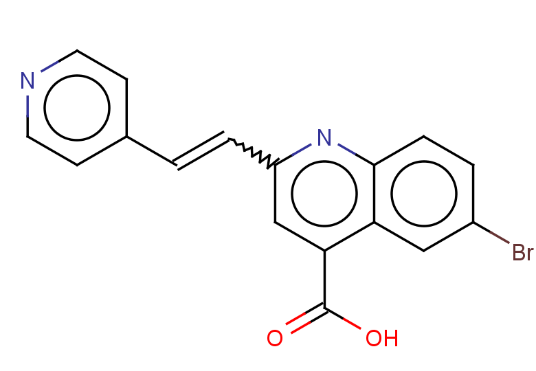6-bromo-2-[2-(pyridin-4-yl)ethenyl]quinoline-4-carboxylic acid