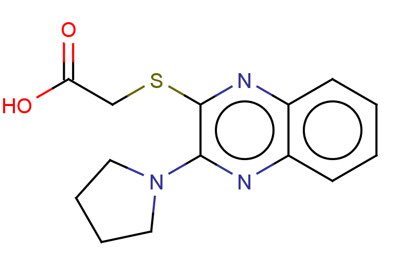2-{[3-(pyrrolidin-1-yl)quinoxalin-2-yl]sulfanyl}acetic acid