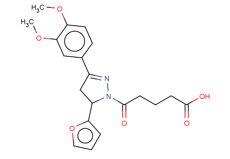 5-[3-(3,4-dimethoxyphenyl)-5-(furan-2-yl)-4,5-dihydro-1H-pyrazol-1-yl]-5-oxopentanoic acid
