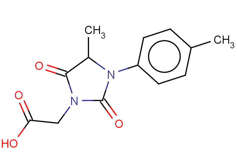 2-[4-methyl-3-(4-methylphenyl)-2,5-dioxoimidazolidin-1-yl]acetic acid