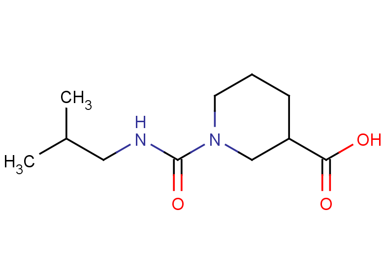 1-[(2-methylpropyl)carbamoyl]piperidine-3-carboxylic acid