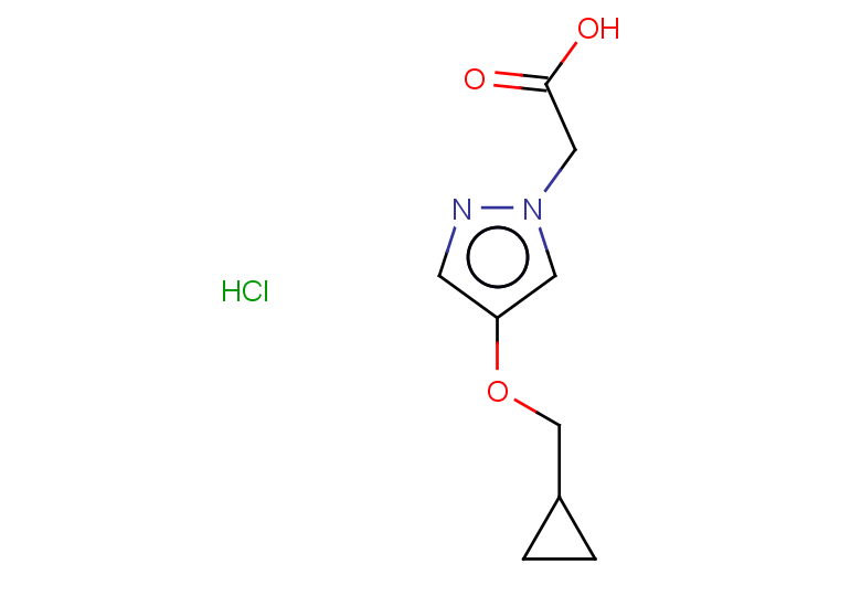 2-[4-(cyclopropylmethoxy)-1H-pyrazol-1-yl]acetic acid hydrochloride