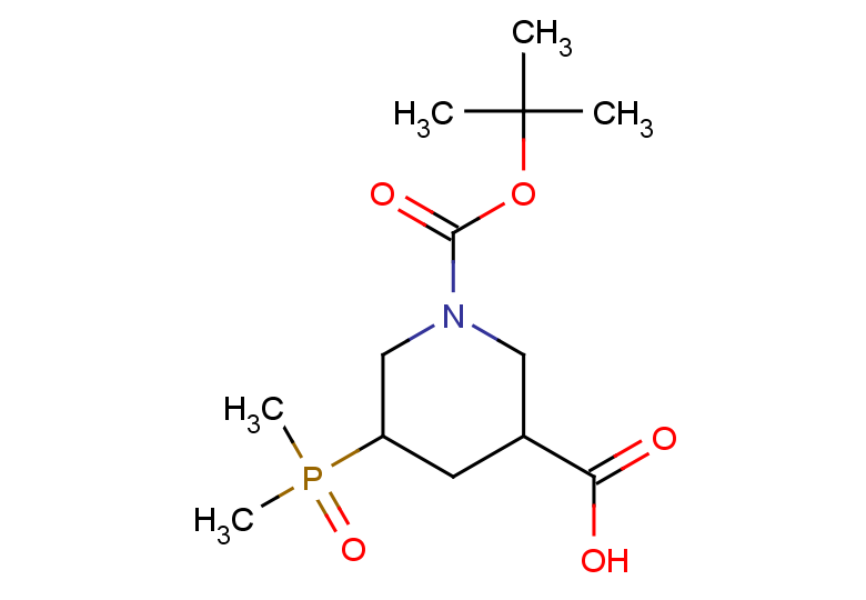 1-[(tert-butoxy)carbonyl]-5-(dimethylphosphoryl)piperidine-3-carboxylic acid