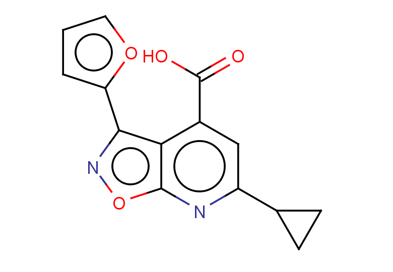 6-cyclopropyl-3-(furan-2-yl)-[1,2]oxazolo[5,4-b]pyridine-4-carboxylic acid