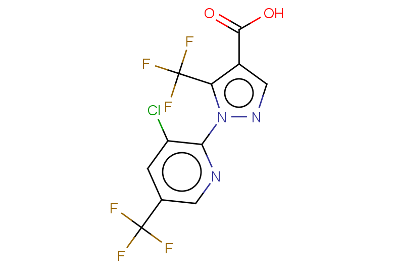 1-[3-chloro-5-(trifluoromethyl)pyridin-2-yl]-5-(trifluoromethyl)-1H-pyrazole-4-carboxylic acid