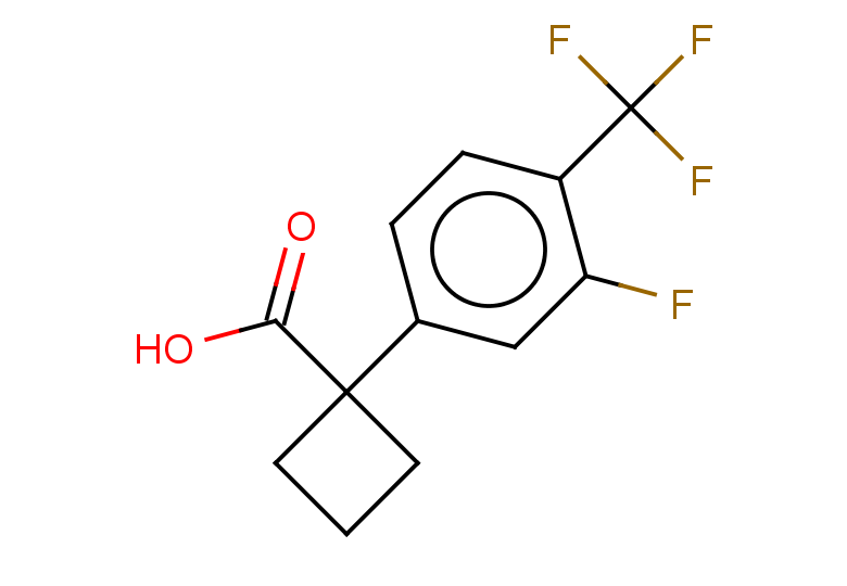 1-[3-fluoro-4-(trifluoromethyl)phenyl]cyclobutane-1-carboxylic acid