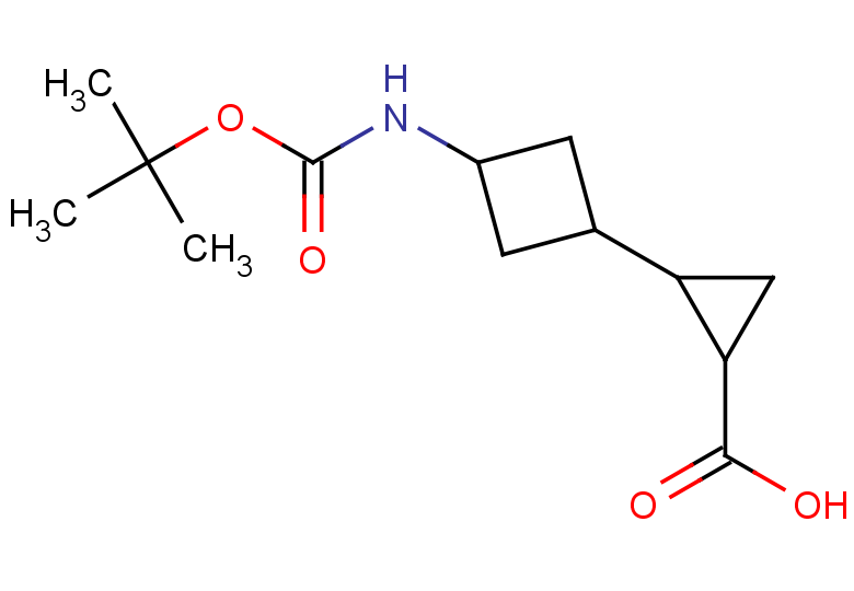 2-(3-{[(tert-butoxy)carbonyl]amino}cyclobutyl)cyclopropane-1-carboxylic acid, Mixture of diastereomers