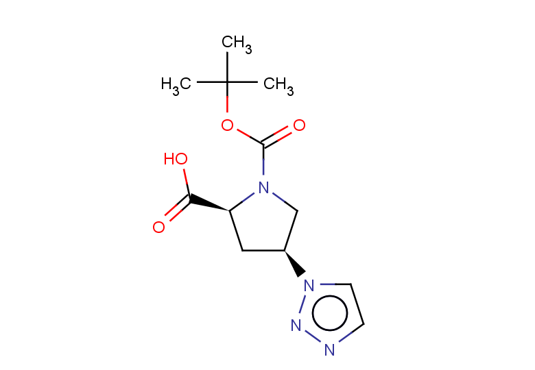 (2S,4S)-1-[(tert-butoxy)carbonyl]-4-(1H-1,2,3-triazol-1-yl)pyrrolidine-2-carboxylic acid