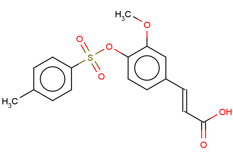 (2E)-3-{3-methoxy-4-[(4-methylbenzenesulfonyl)oxy]phenyl}prop-2-enoic acid