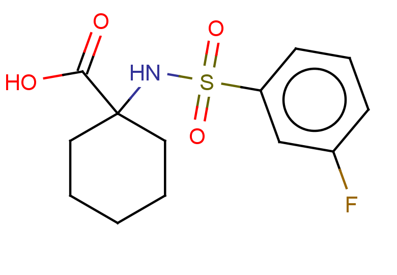 1-(3-fluorobenzenesulfonamido)cyclohexane-1-carboxylic acid