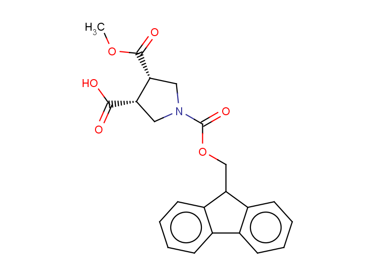 rac-(3R,4S)-1-{[(9H-fluoren-9-yl)methoxy]carbonyl}-4-(methoxycarbonyl)pyrrolidine-3-carboxylic acid, cis
