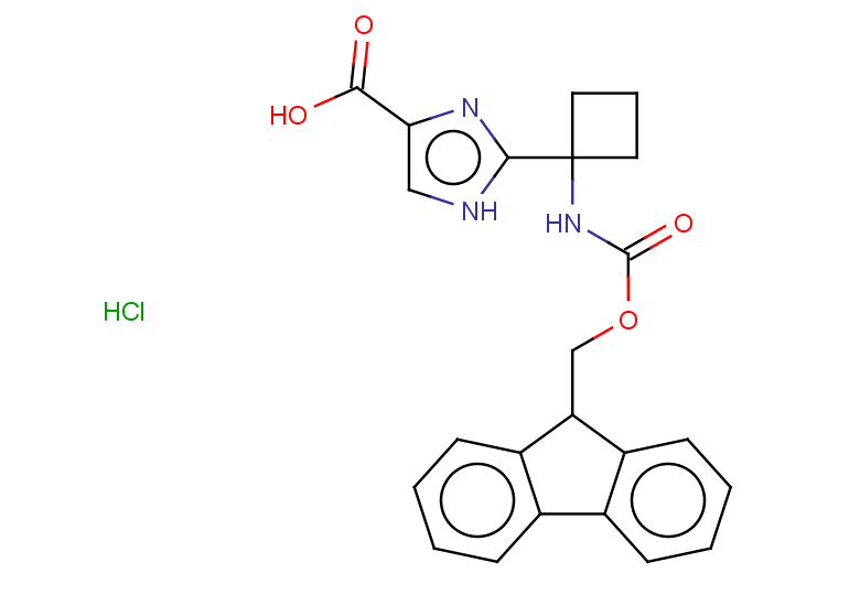 2-[1-({[(9H-fluoren-9-yl)methoxy]carbonyl}amino)cyclobutyl]-1H-imidazole-4-carboxylic acid hydrochloride