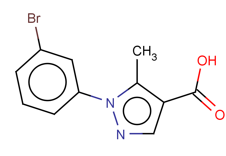 1-(3-bromophenyl)-5-methyl-1H-pyrazole-4-carboxylic acid
