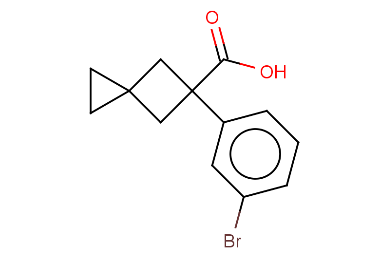 5-(3-bromophenyl)spiro[2.3]hexane-5-carboxylic acid