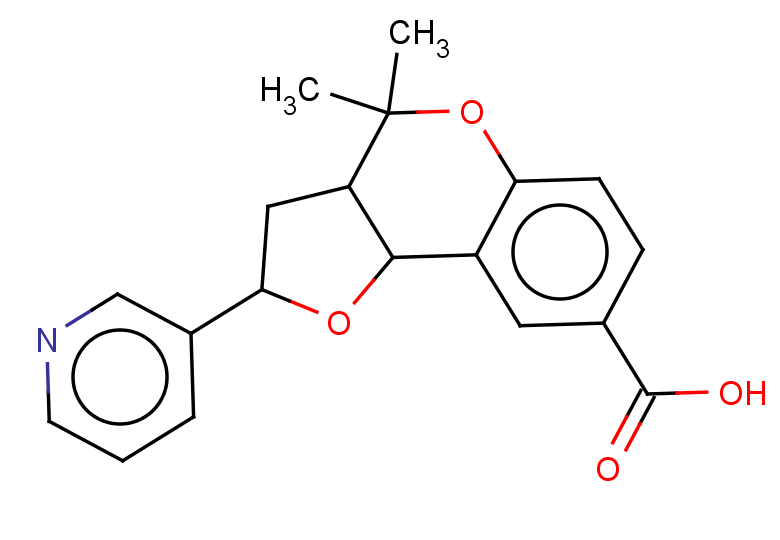 7,7-dimethyl-4-(pyridin-3-yl)-3,8-dioxatricyclo[7.4.0.0,2,6]trideca-1(13),9,11-triene-12-carboxylic acid