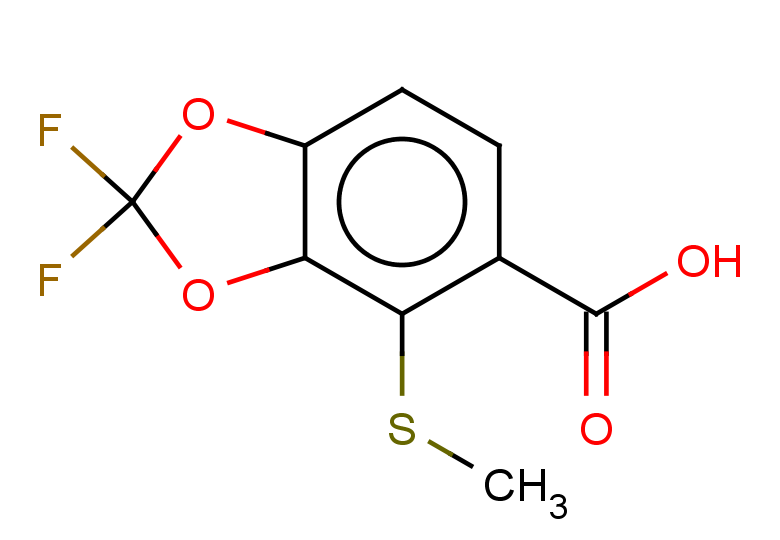 2,2-difluoro-4-(methylsulfanyl)-1,3-dioxaindane-5-carboxylic acid
