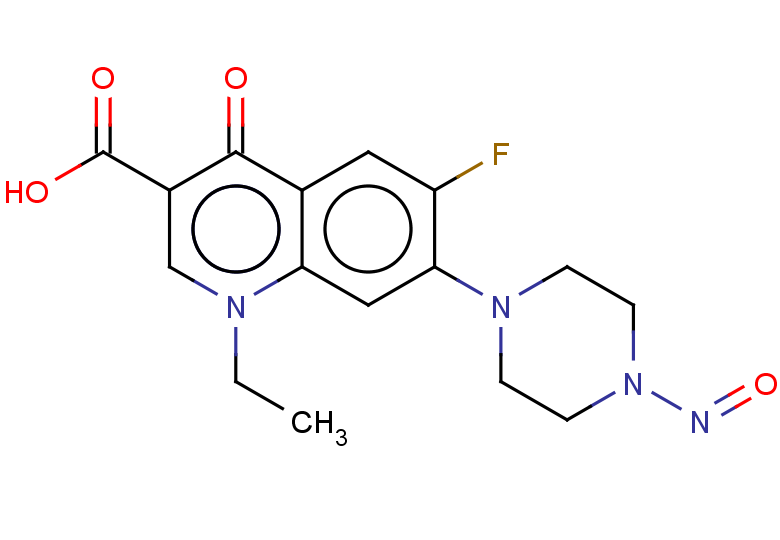 1-ethyl-6-fluoro-7-(4-nitrosopiperazin-1-yl)-4-oxo-1,4-dihydroquinoline-3-carboxylic acid