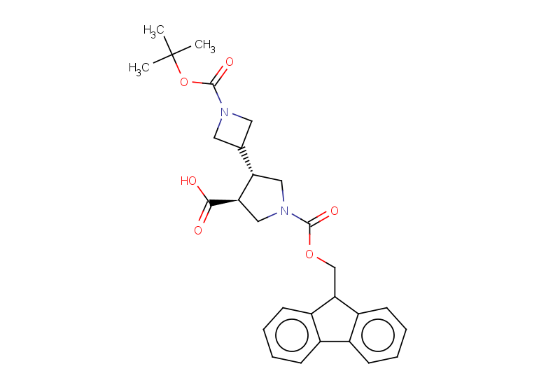 rac-(3R,4R)-4-{1-[(tert-butoxy)carbonyl]azetidin-3-yl}-1-{[(9H-fluoren-9-yl)methoxy]carbonyl}pyrrolidine-3-carboxylic acid, trans