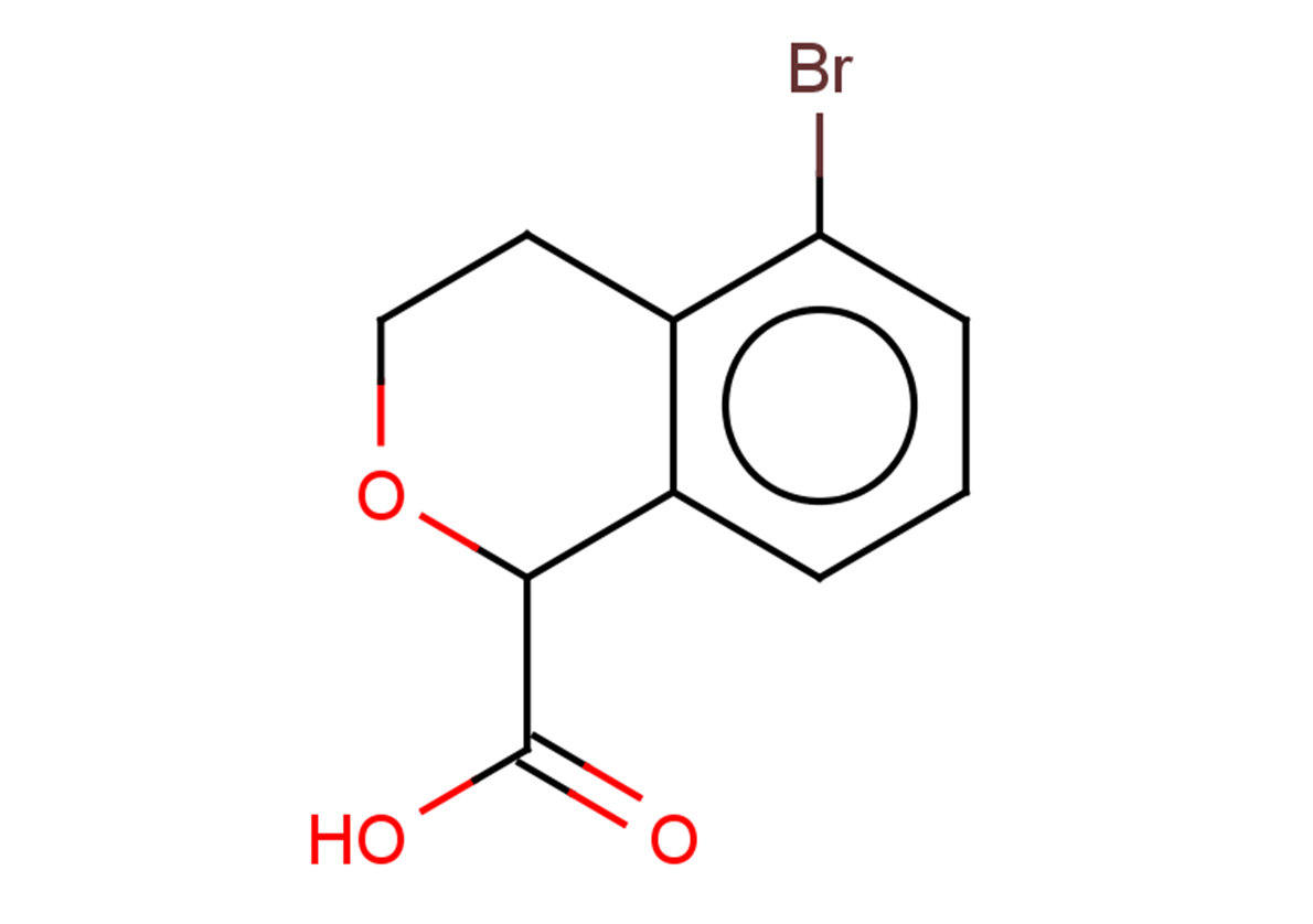 5-bromo-3,4-dihydro-1H-2-benzopyran-1-carboxylic acid