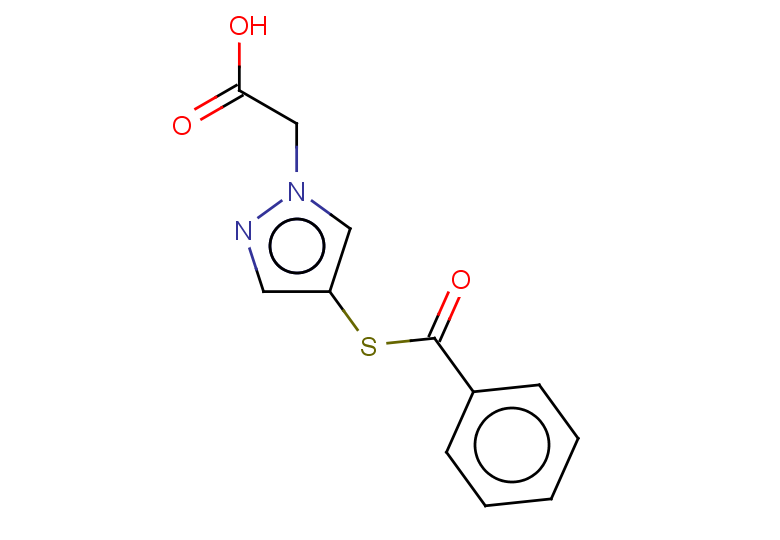 2-[4-(benzoylsulfanyl)-1H-pyrazol-1-yl]acetic acid