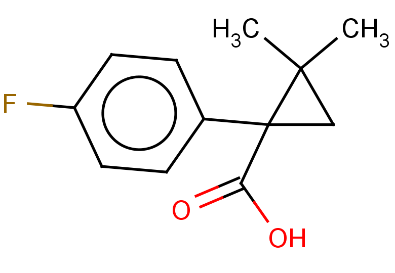 1-(4-fluorophenyl)-2,2-dimethylcyclopropane-1-carboxylic acid