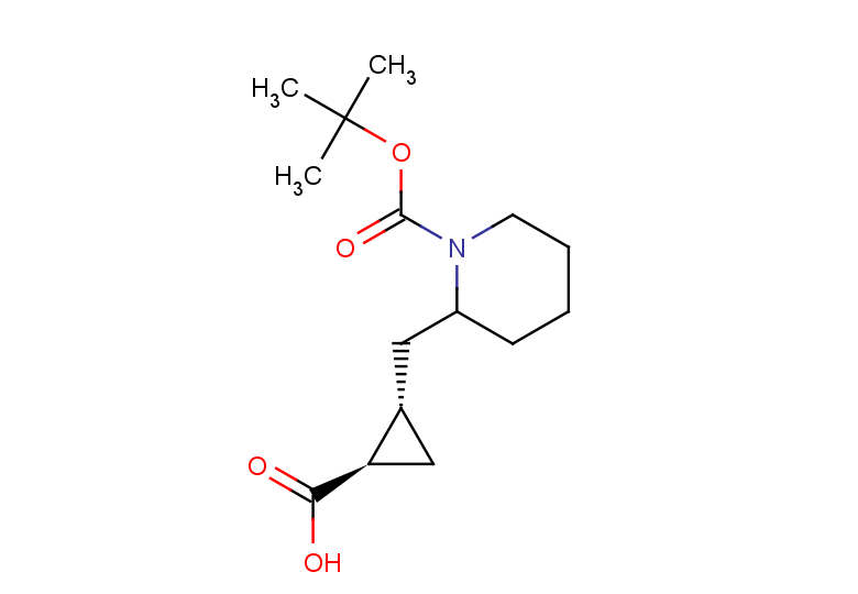 rac-(1R,2S)-2-({1-[(tert-butoxy)carbonyl]piperidin-2-yl}methyl)cyclopropane-1-carboxylic acid, trans