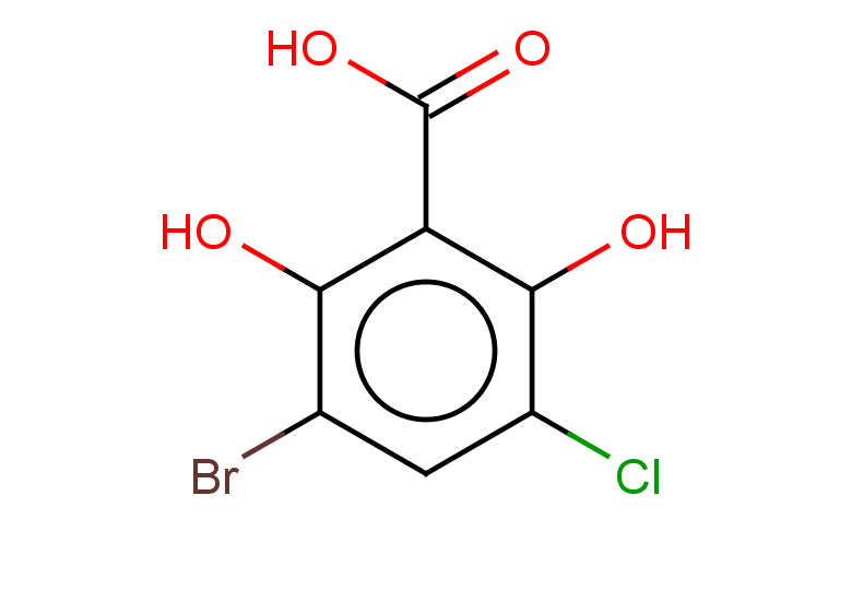 3-bromo-5-chloro-2,6-dihydroxybenzoic acid