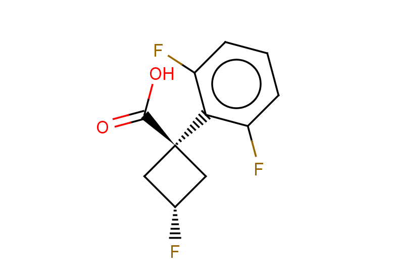 (1r,3r)-1-(2,6-difluorophenyl)-3-fluorocyclobutane-1-carboxylic acid, cis