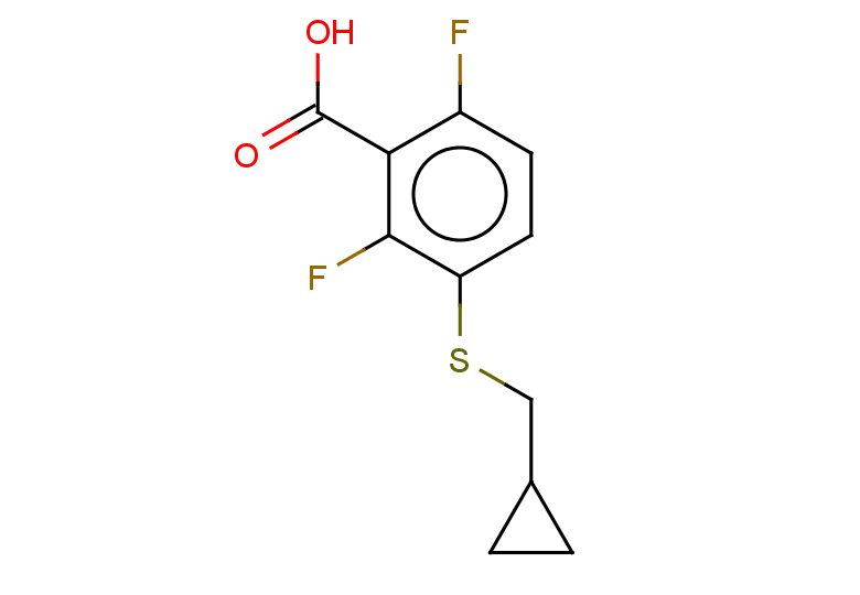 3-[(cyclopropylmethyl)sulfanyl]-2,6-difluorobenzoic acid