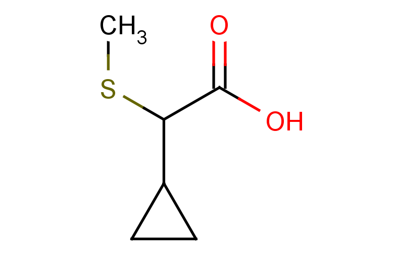 2-cyclopropyl-2-(methylsulfanyl)acetic acid