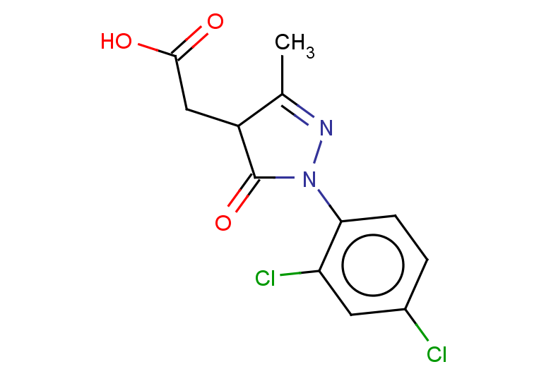 2-[1-(2,4-dichlorophenyl)-3-methyl-5-oxo-4,5-dihydro-1H-pyrazol-4-yl]acetic acid