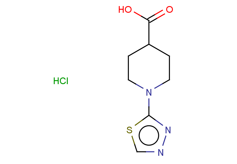 1-(1,3,4-thiadiazol-2-yl)piperidine-4-carboxylic acid hydrochloride