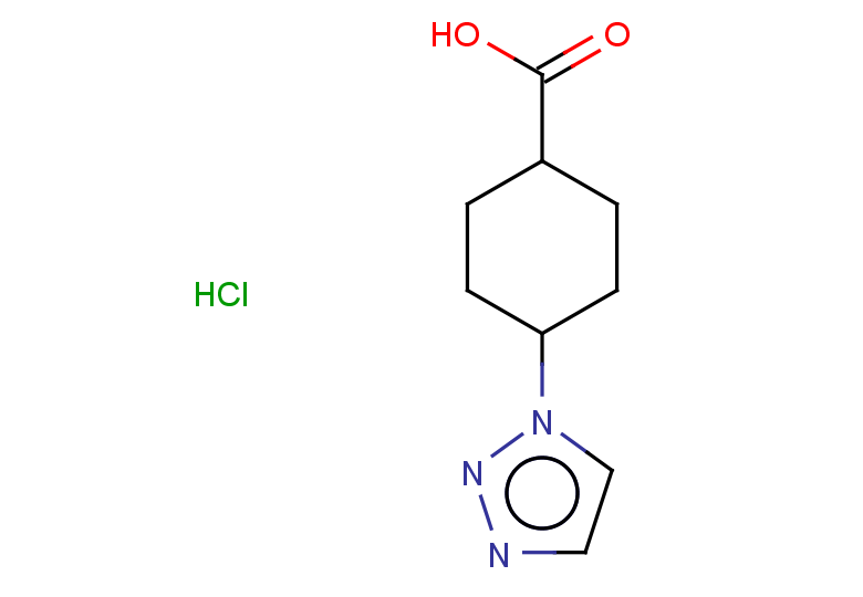 4-(1H-1,2,3-triazol-1-yl)cyclohexane-1-carboxylic acid hydrochloride, Mixture of diastereomers